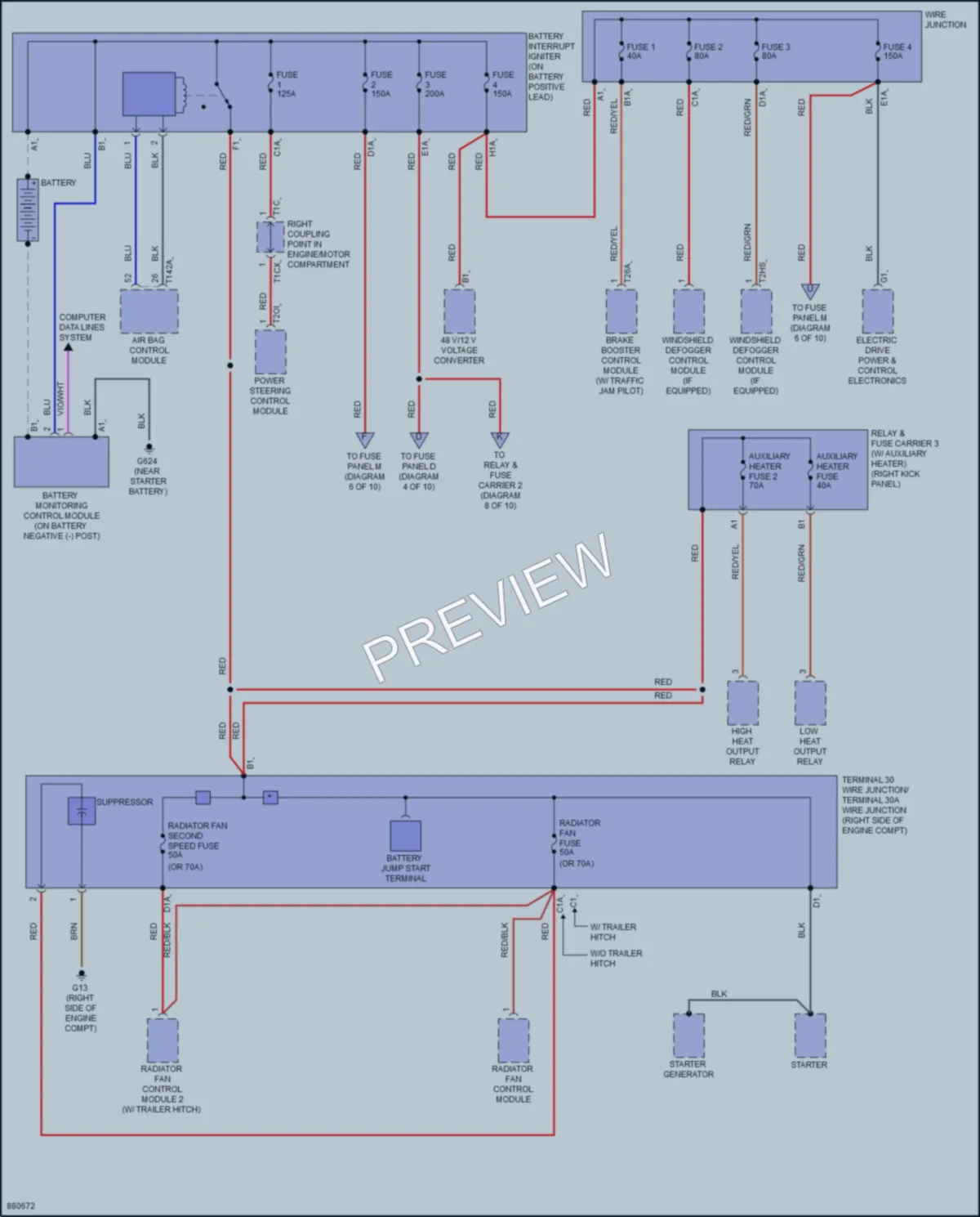 2024 Audi S6 Power Distribution wiring diagram preview