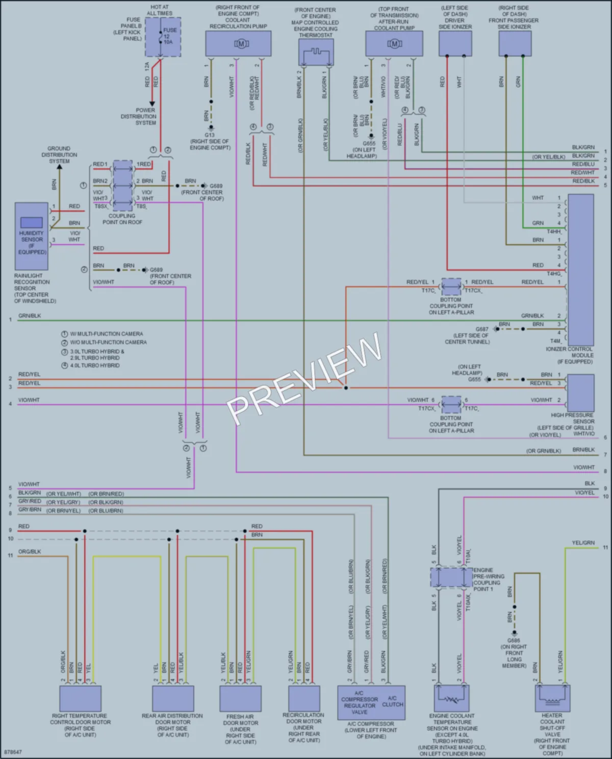 2024 Audi S7 Air Conditioning wiring diagram preview
