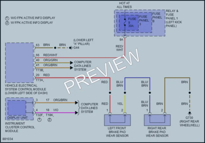 2024 Audi SQ5 Warning Systems wiring diagram preview