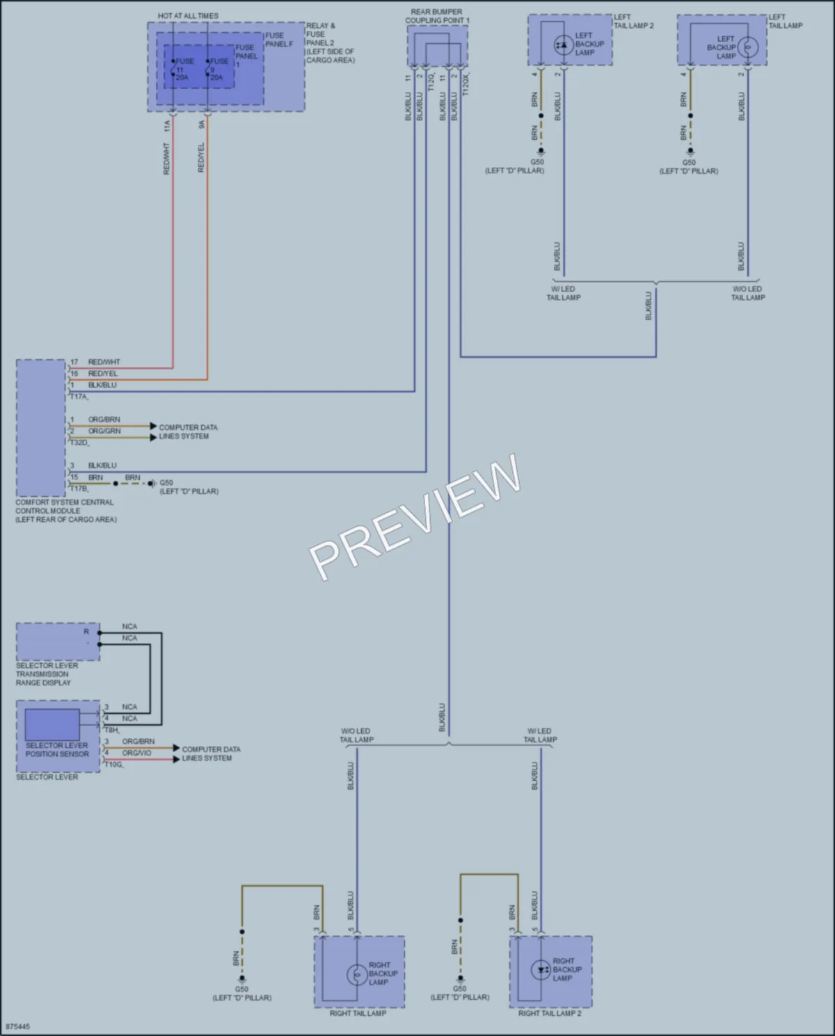2024 Audi SQ5Sportback Exterior Lights wiring diagram preview