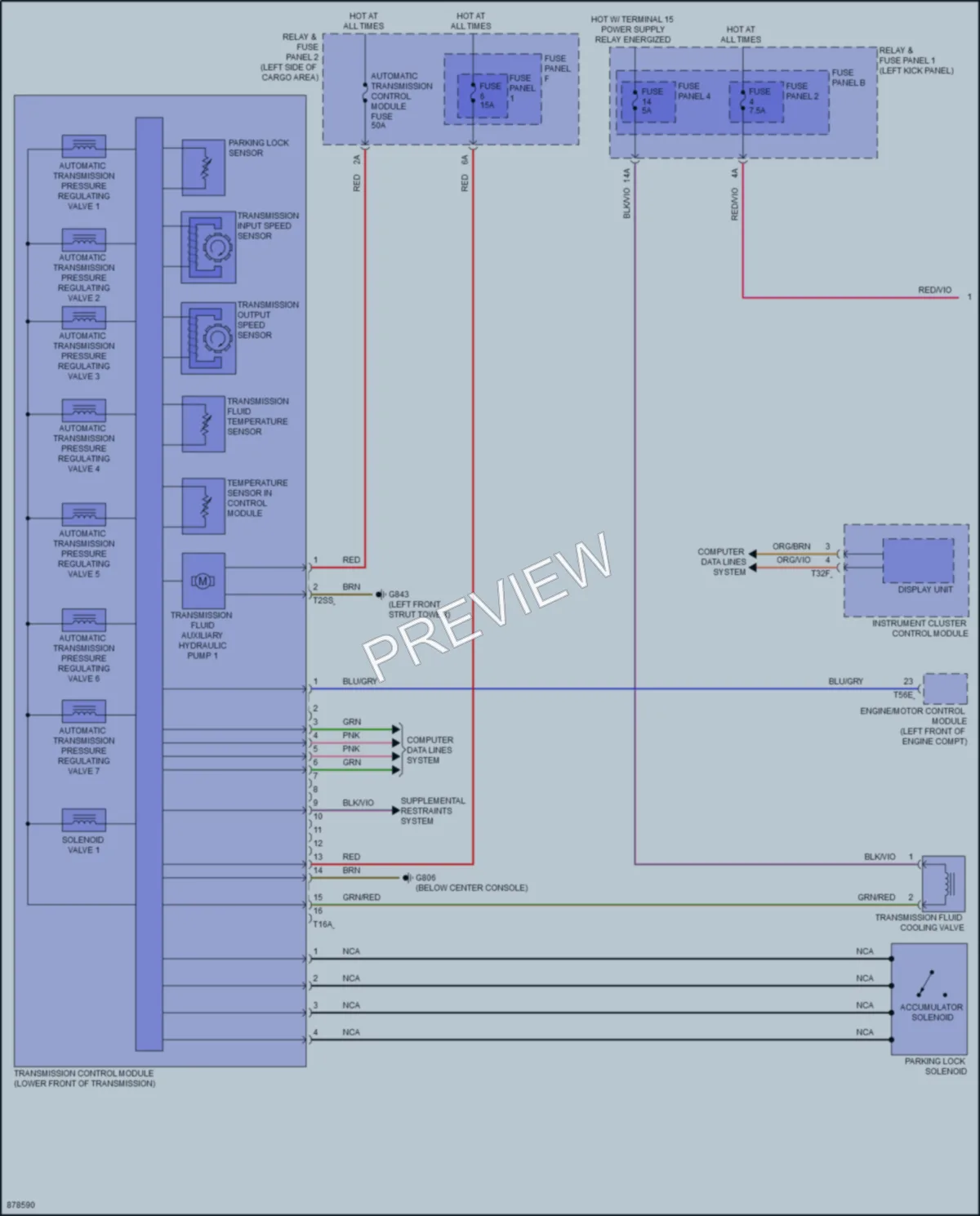 2024 Audi SQ5Sportback Transmission wiring diagram preview