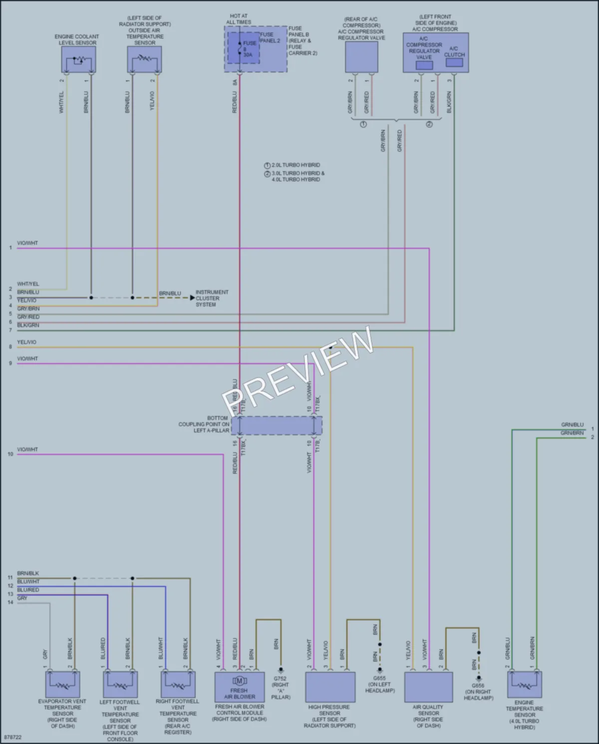 2024 Audi SQ7 Air Conditioning wiring diagram preview