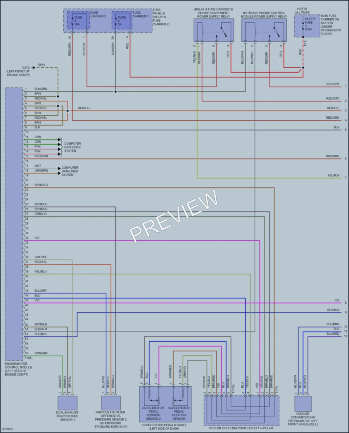 2024 Audi SQ7 Engine Performance wiring diagram preview