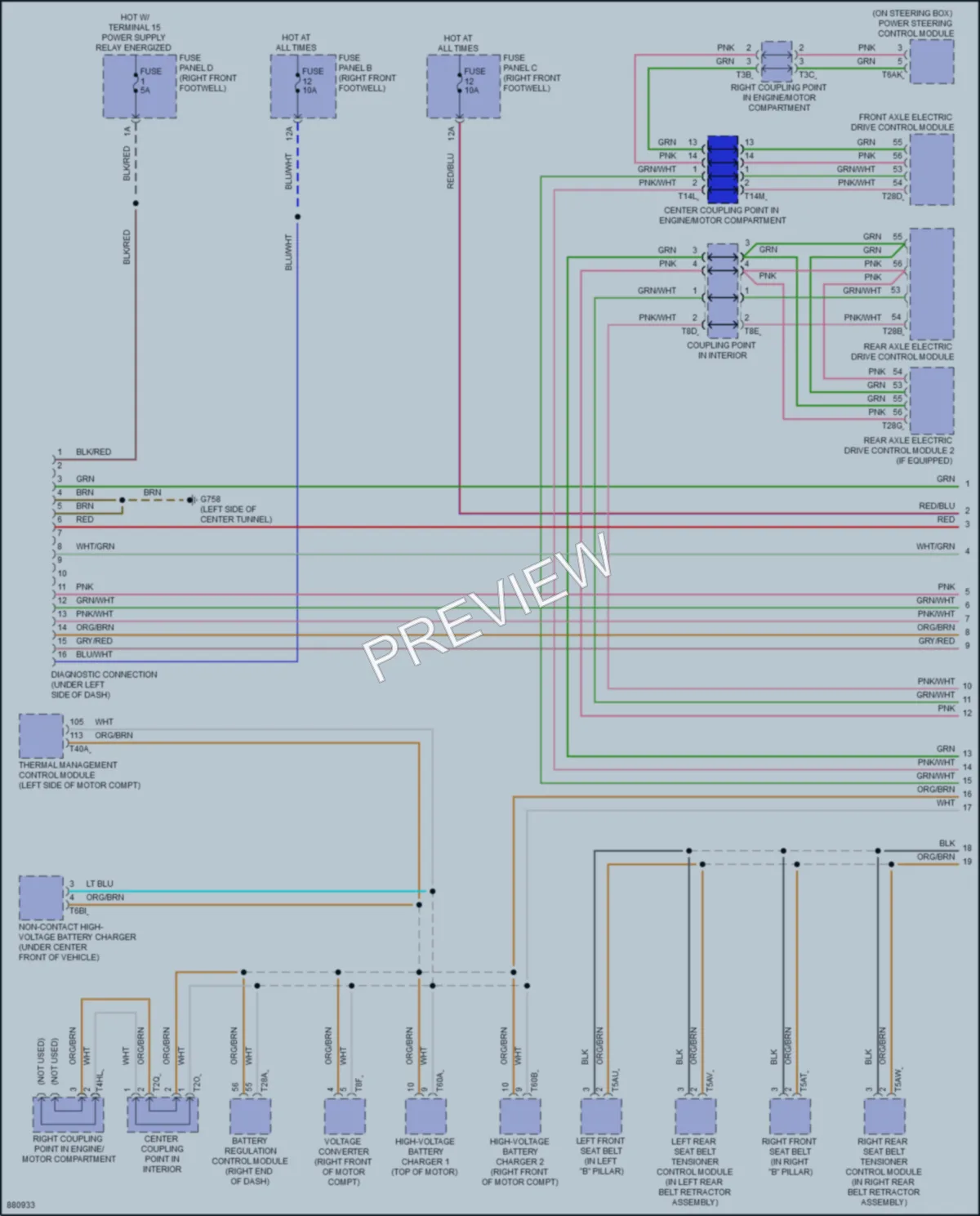 2024 Audi SQ8etron Computer Data Lines wiring diagram preview