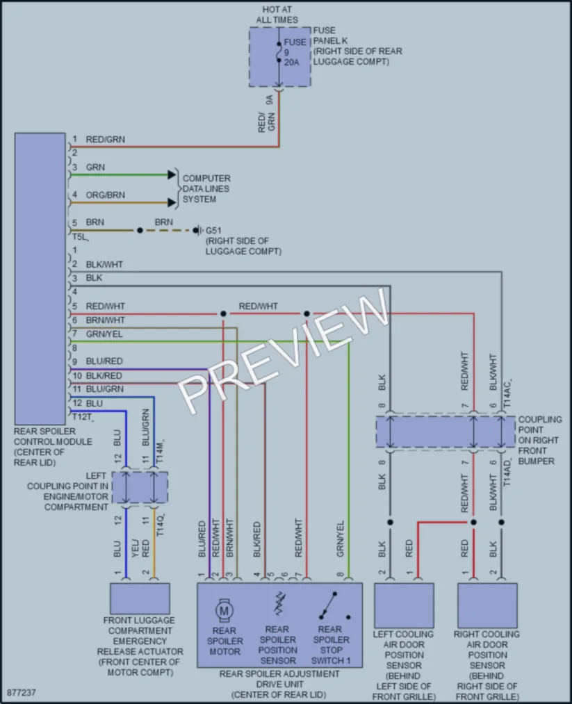 2024 Audi etronGT Active Bodyworks wiring diagram preview