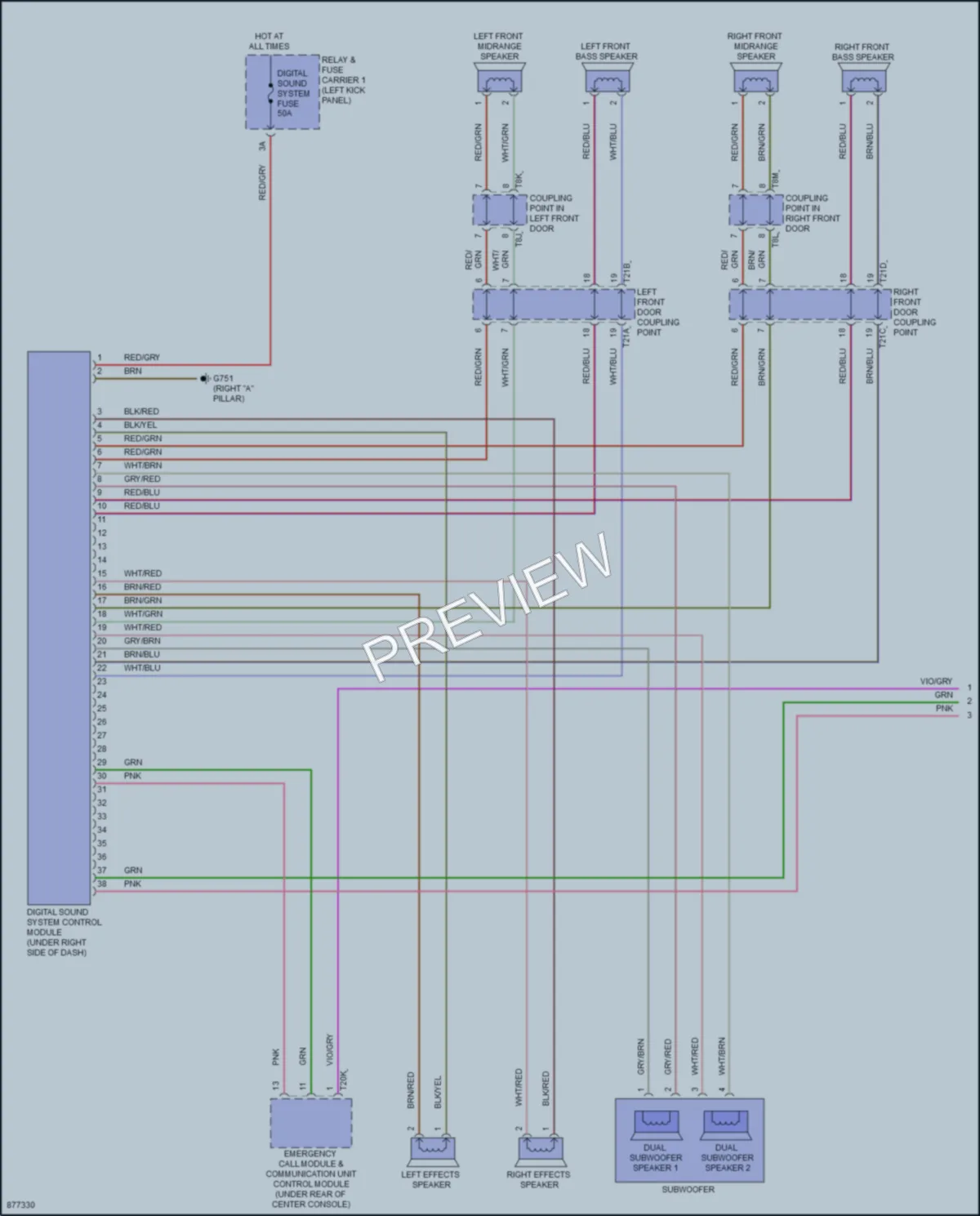 2024 Audi etronGT Radio wiring diagram preview