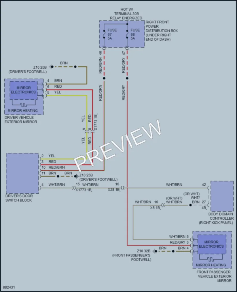 2024 BMW 230i Defoggers wiring diagram preview