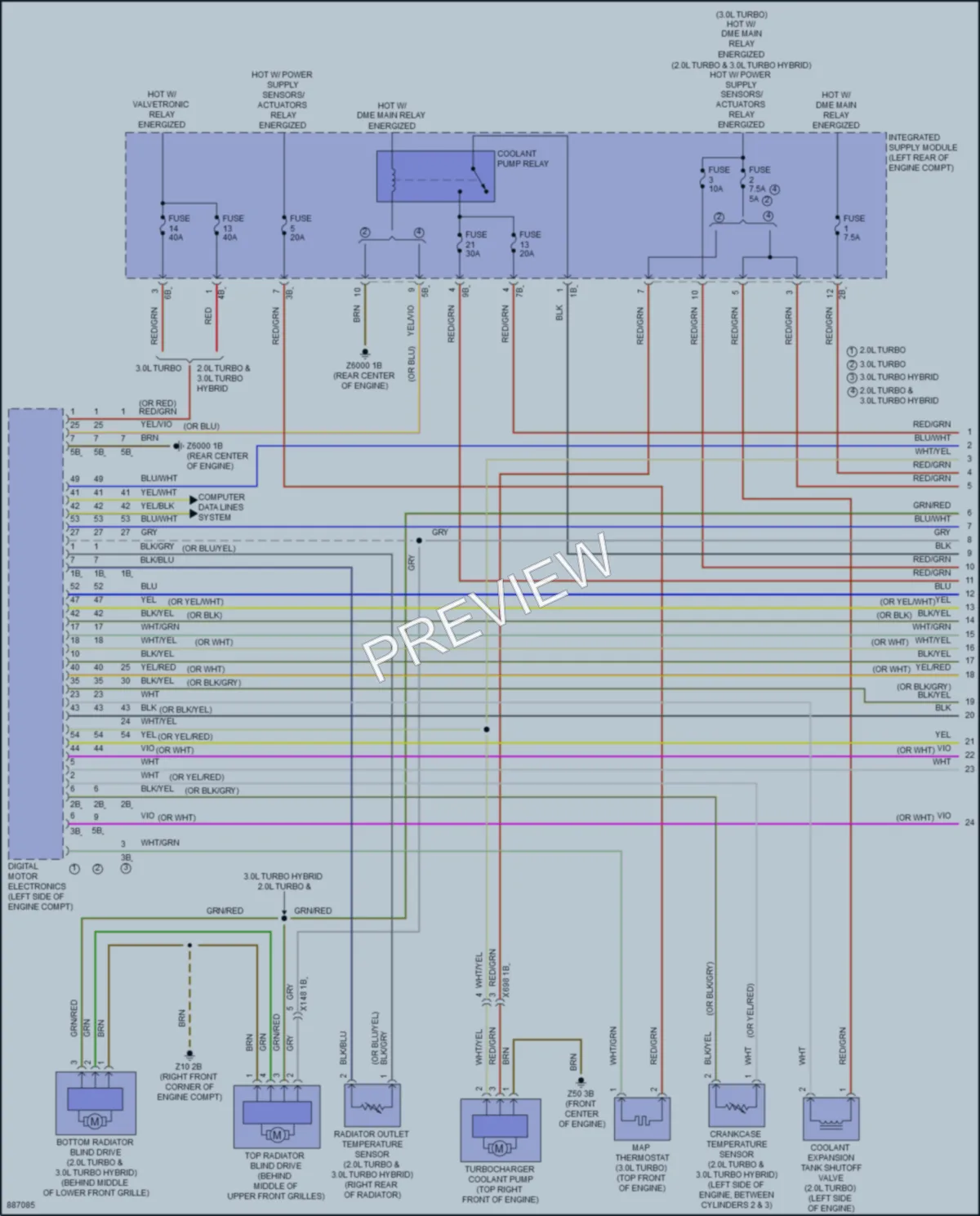 2024 BMW 430iGranCoupe Cooling Fan wiring diagram preview