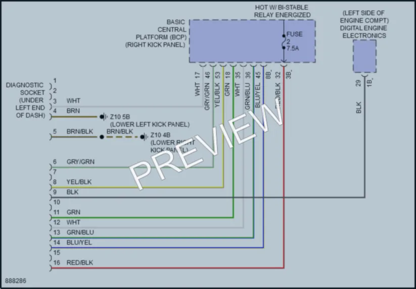 2024 BMW 530i Computer Data Lines wiring diagram preview