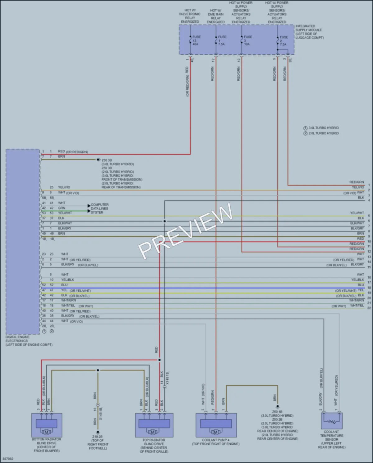 2024 BMW 530i Cooling Fan wiring diagram preview