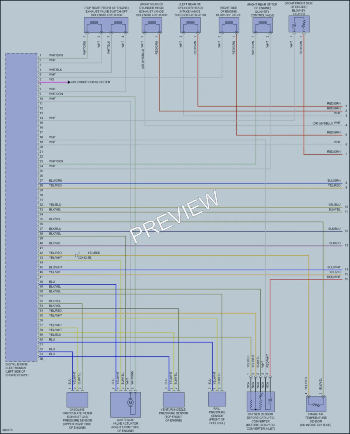 2024 BMW 530i Engine Performance wiring diagram preview