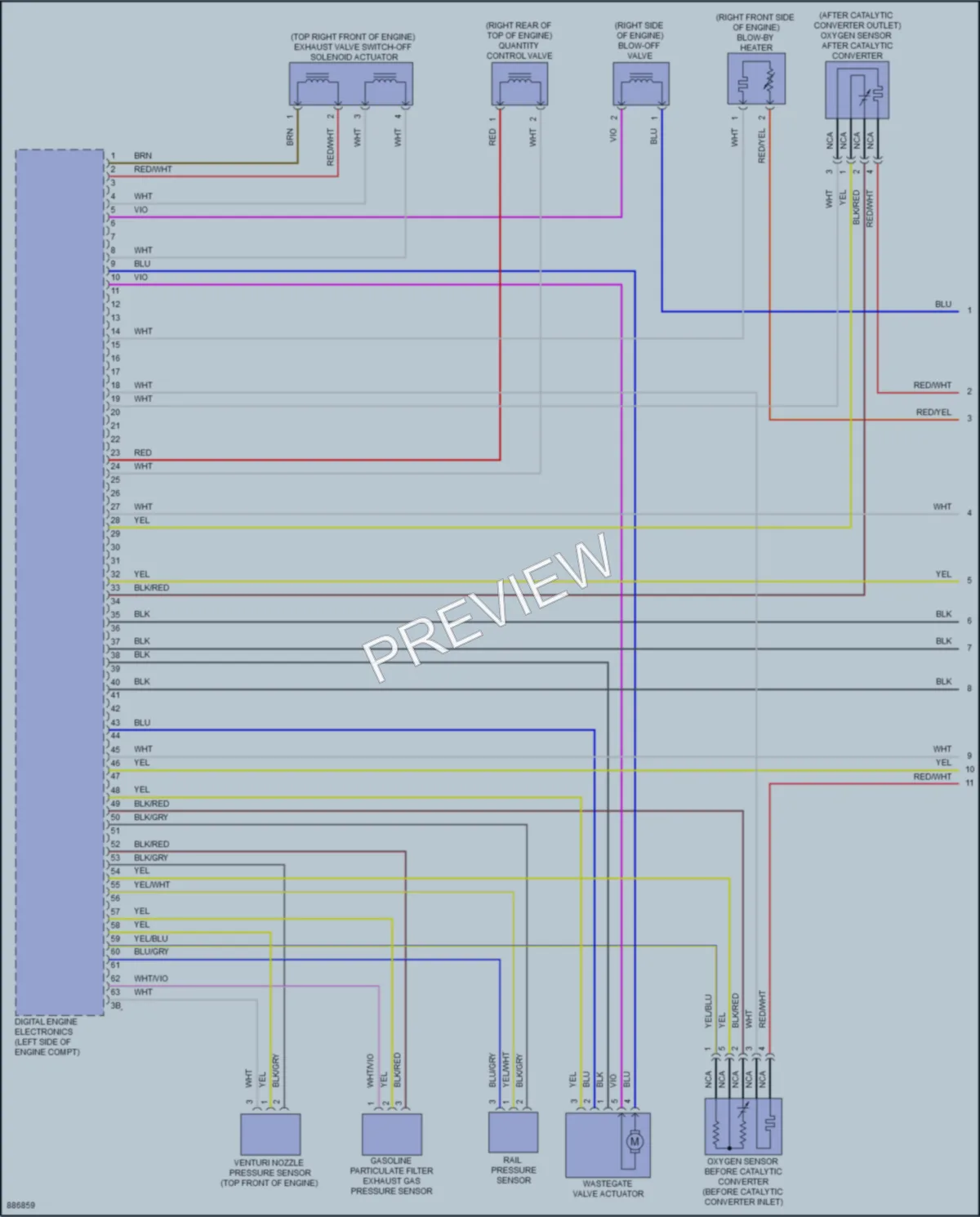 2024 BMW 540i Engine Performance wiring diagram preview