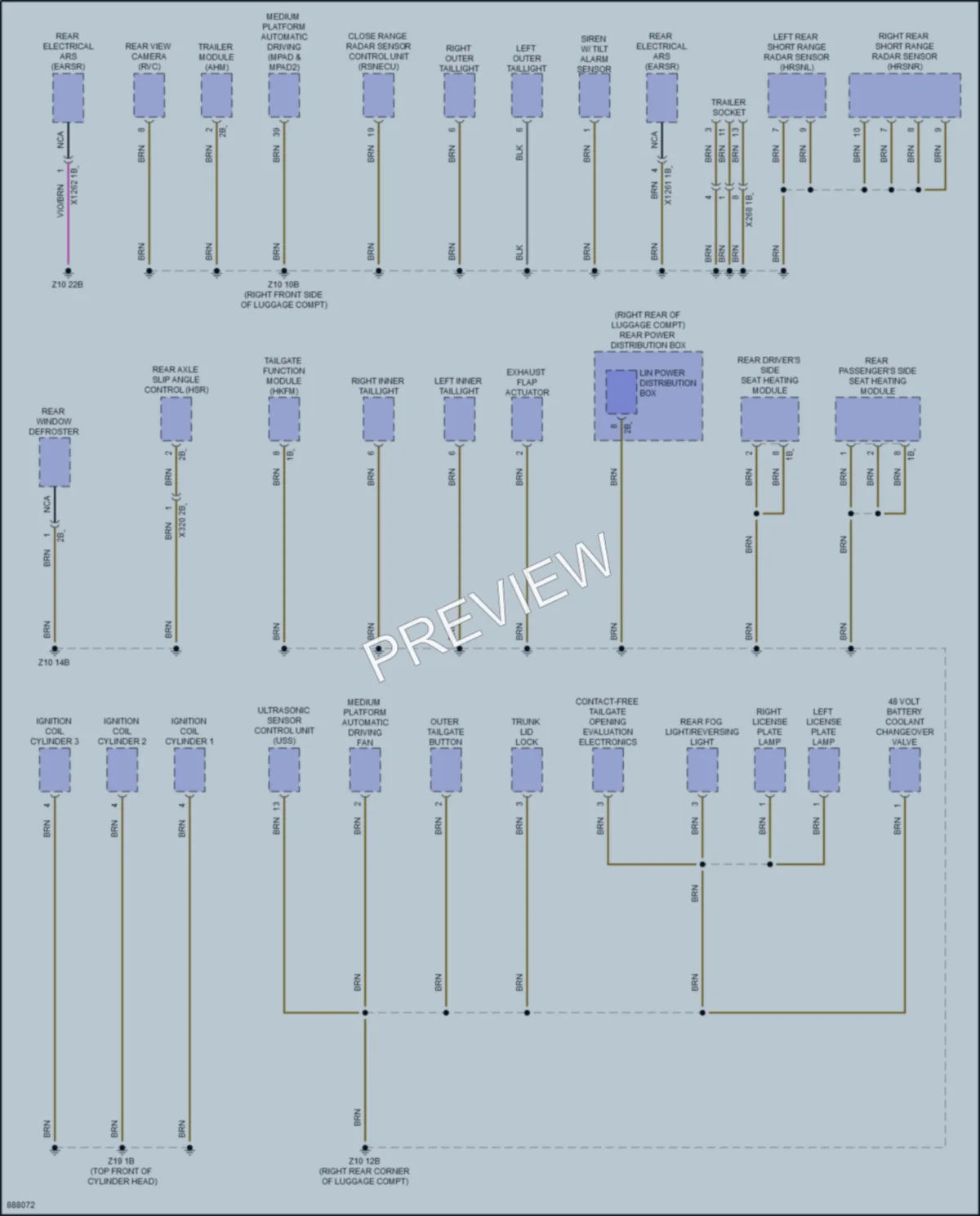 2024 BMW 540i Ground Distribution wiring diagram preview