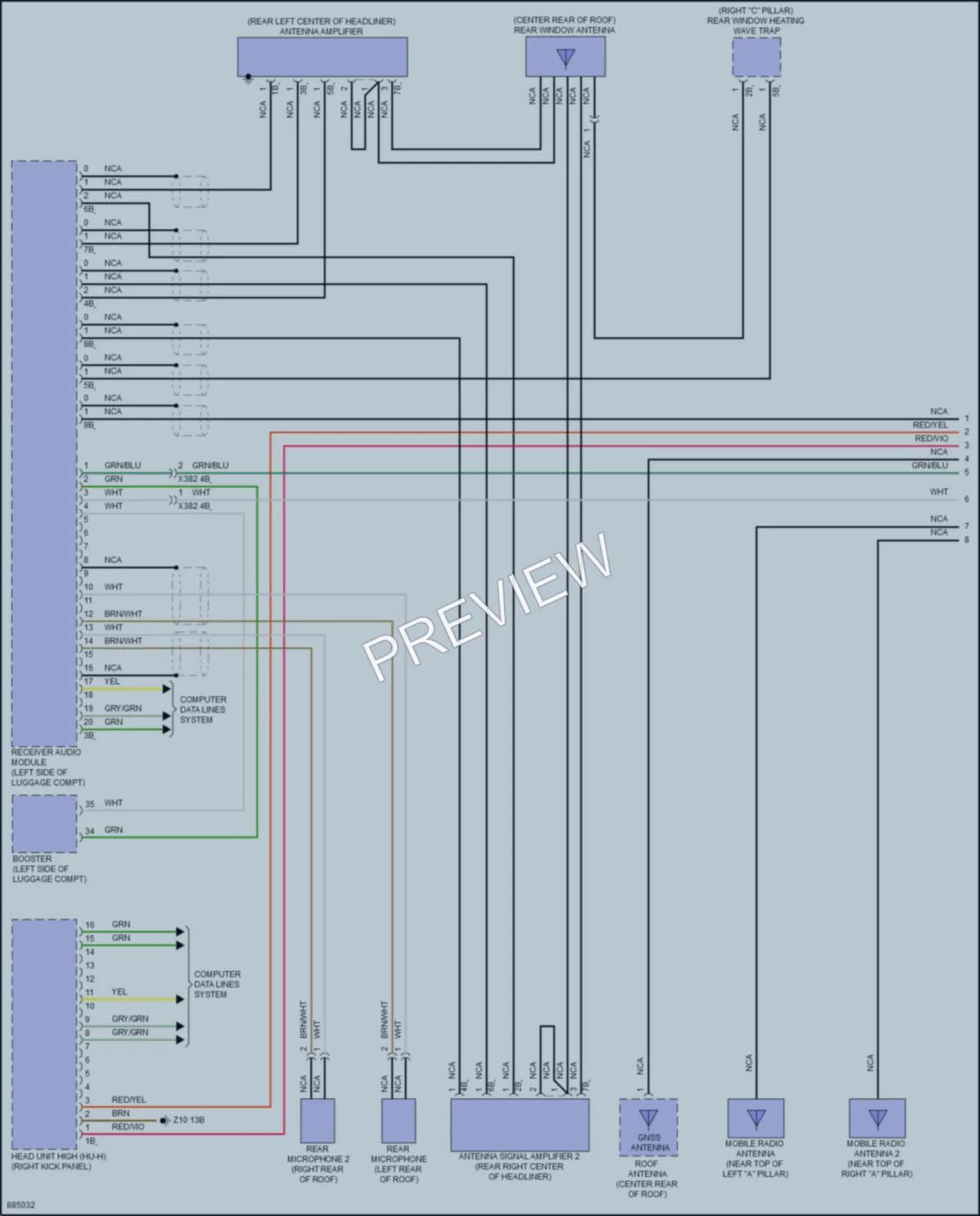 2024 BMW 540i Radio wiring diagram preview