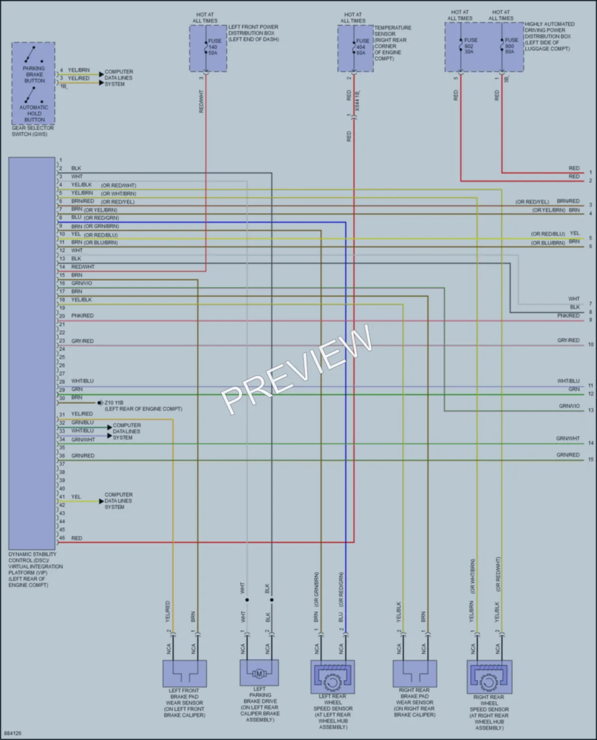 2024 BMW 760i Anti Lock Brakes wiring diagram preview