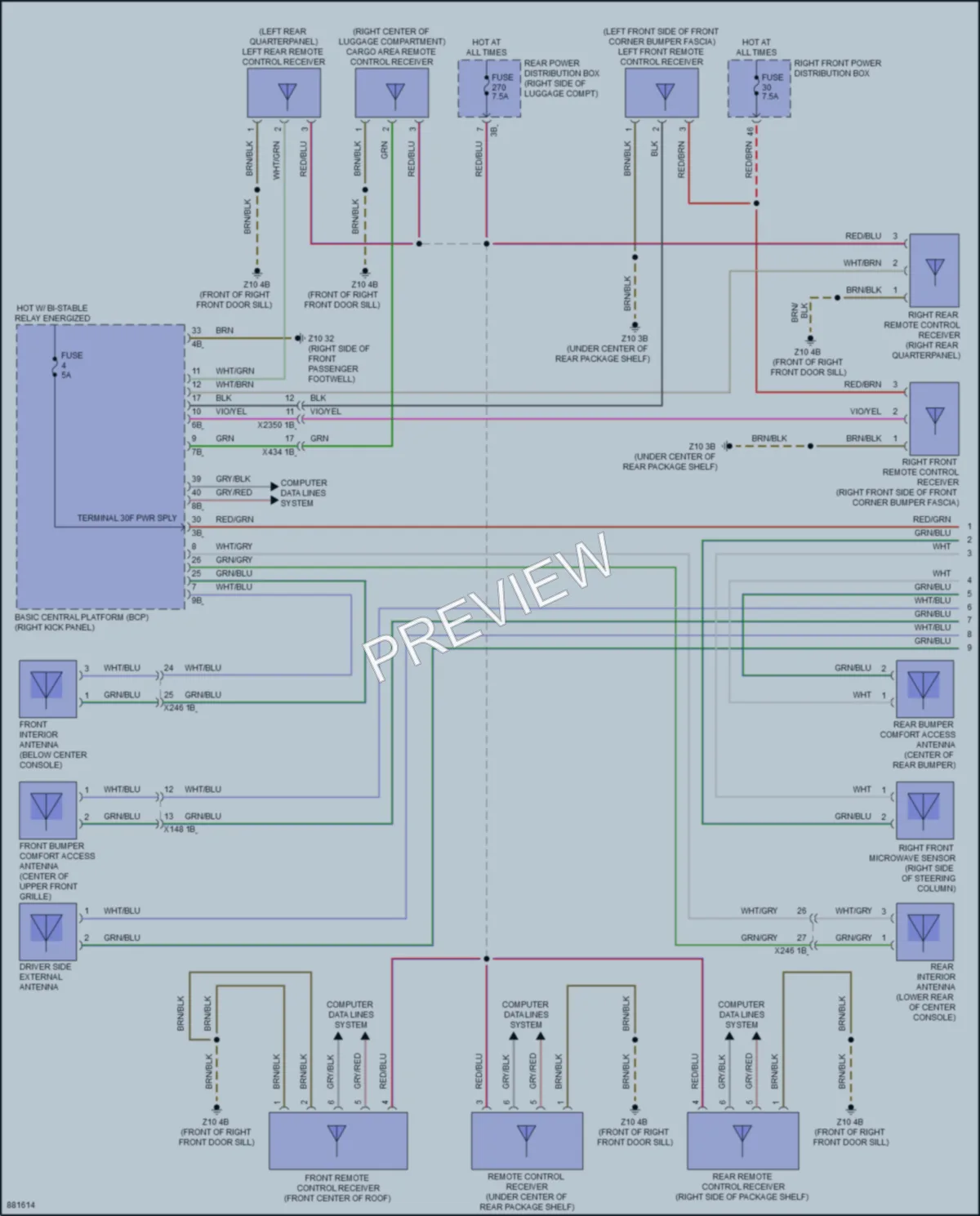 2024 BMW 760i Anti Theft wiring diagram preview