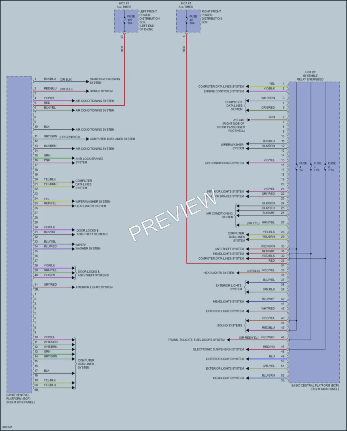 2024 BMW 760i Body Control Modules wiring diagram preview