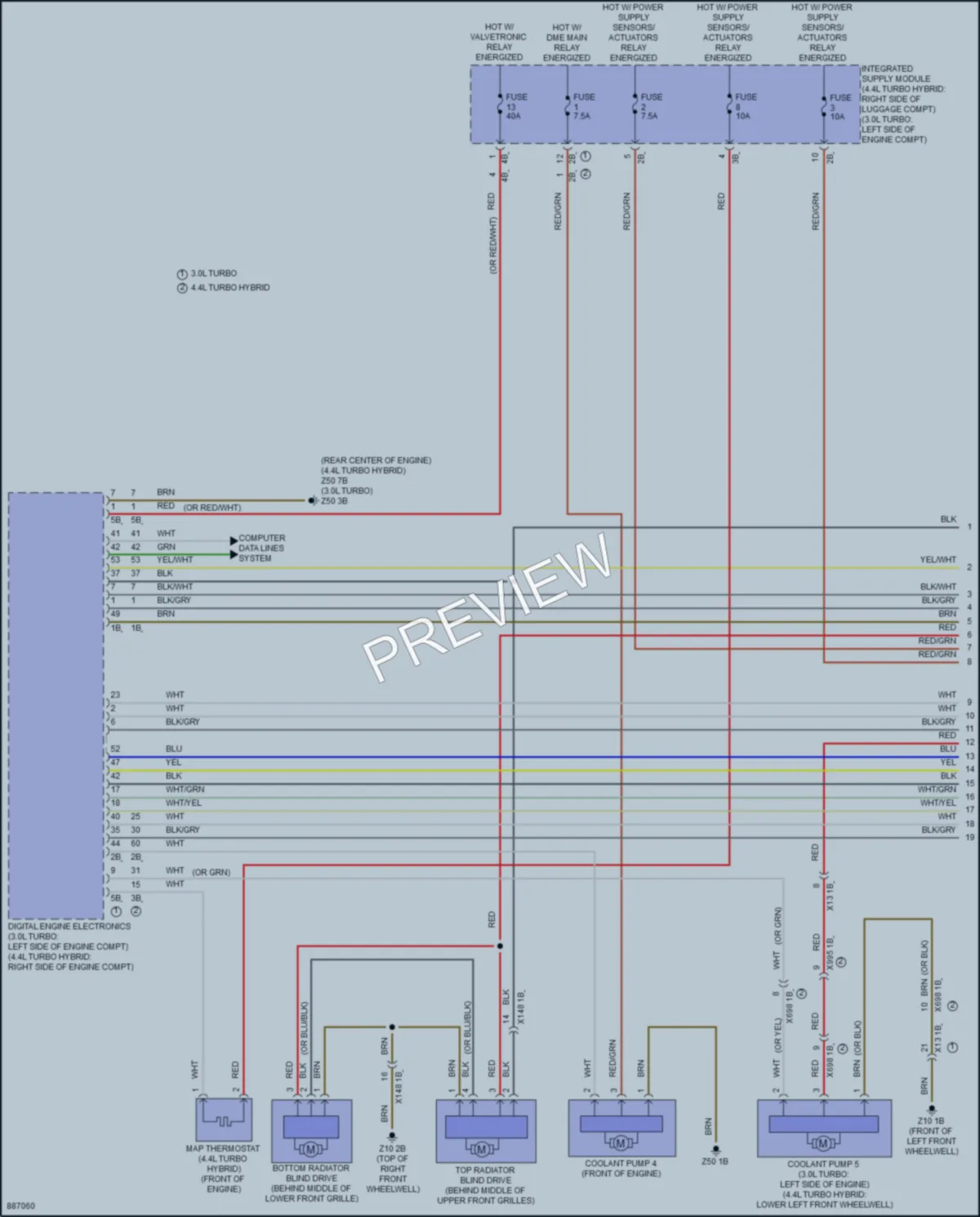 2024 BMW 760i Cooling Fan wiring diagram preview