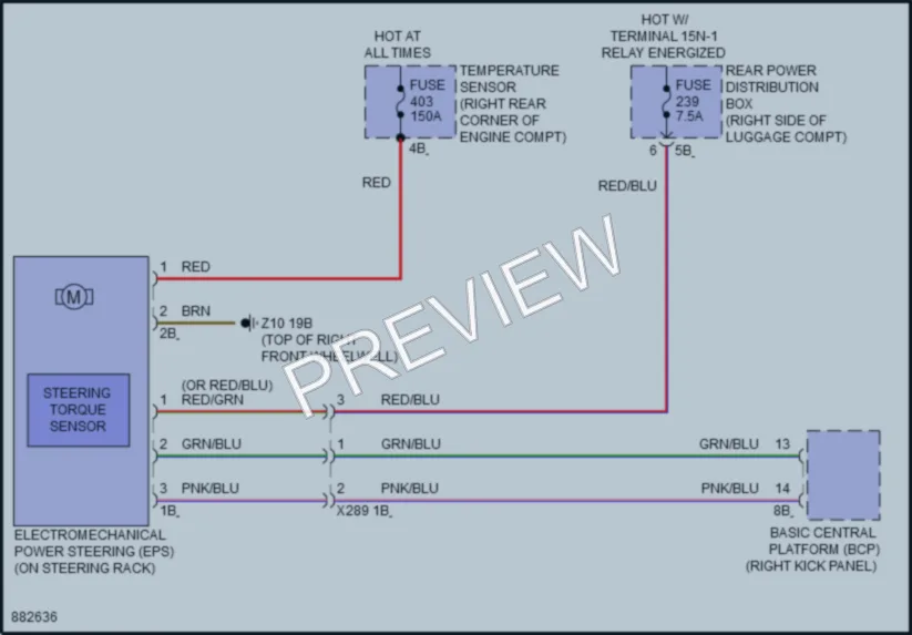 2024 BMW 760i Electronic Power Steering wiring diagram preview