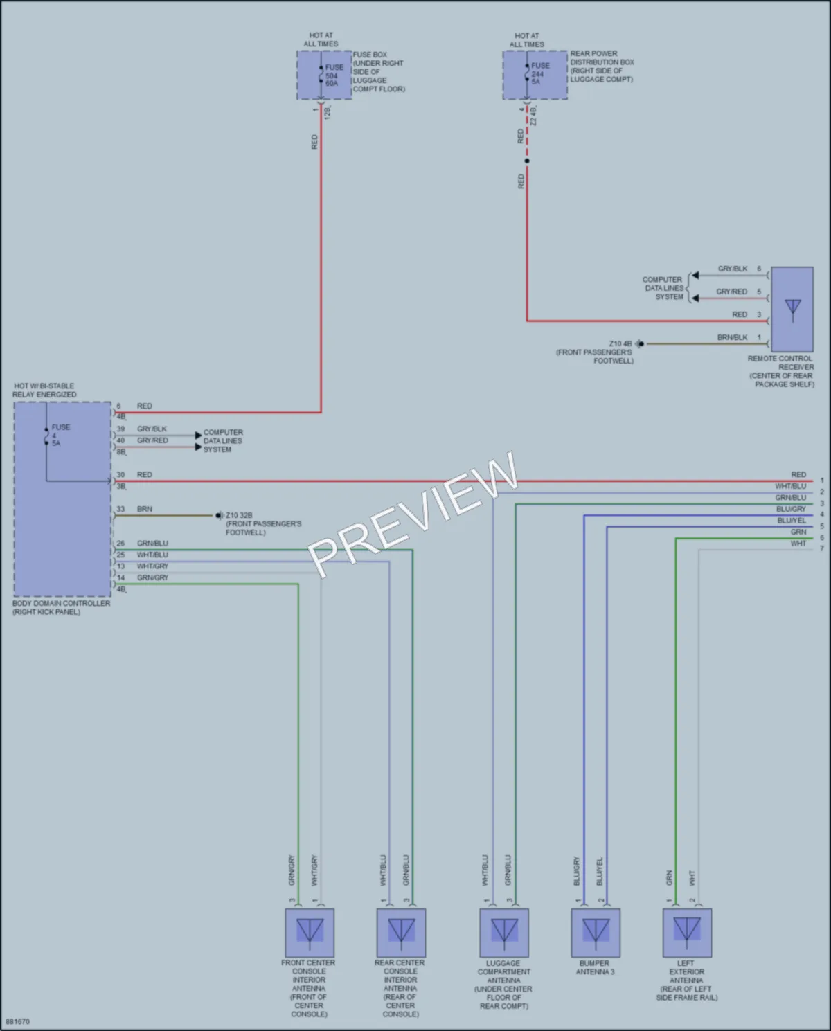 2024 BMW 840i Anti Theft wiring diagram preview