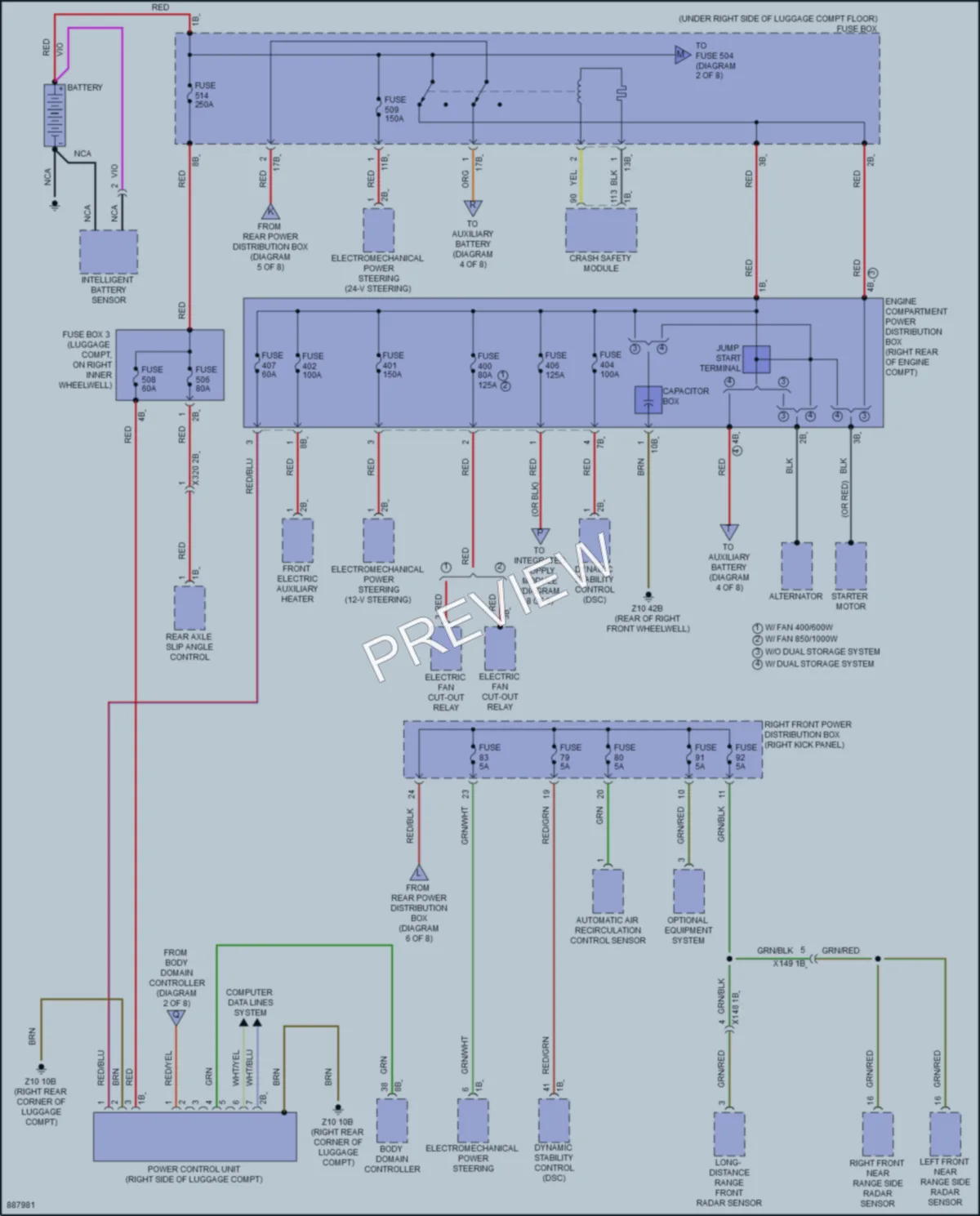 2024 BMW 840i Power Distribution wiring diagram preview