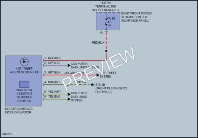 2024 BMW 840i Power Mirrors wiring diagram preview