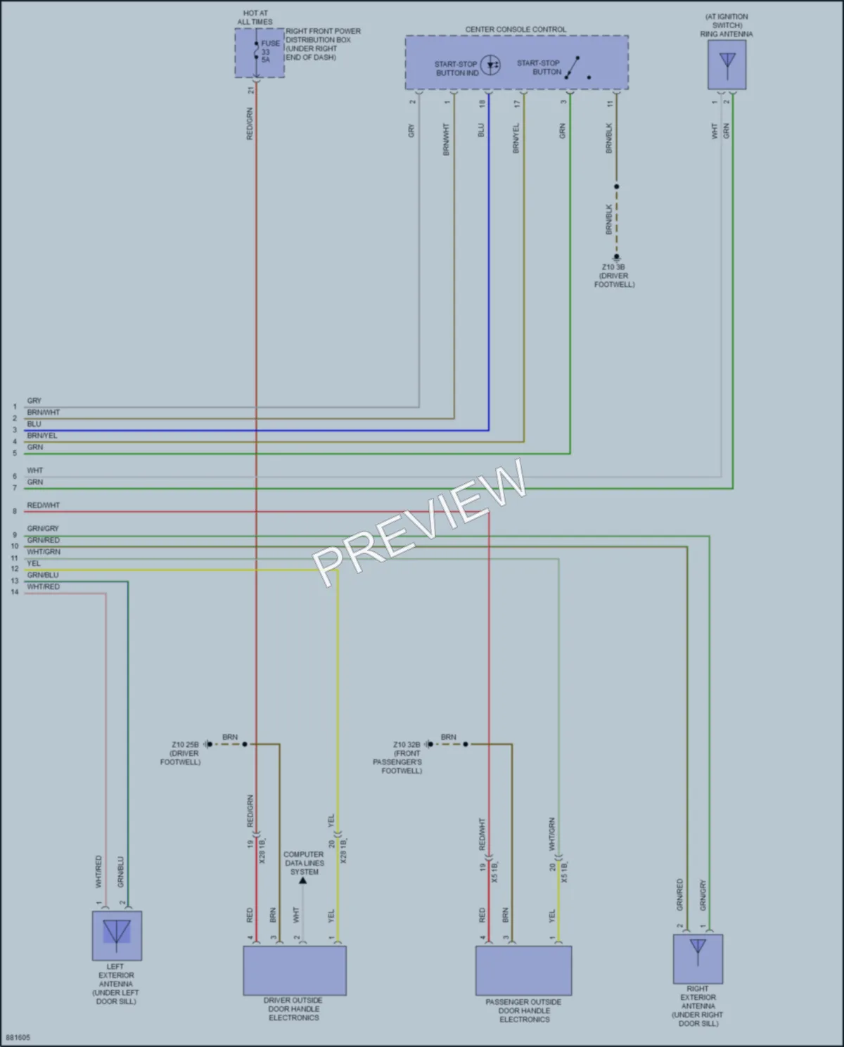 2024 BMW M2 Anti Theft wiring diagram preview