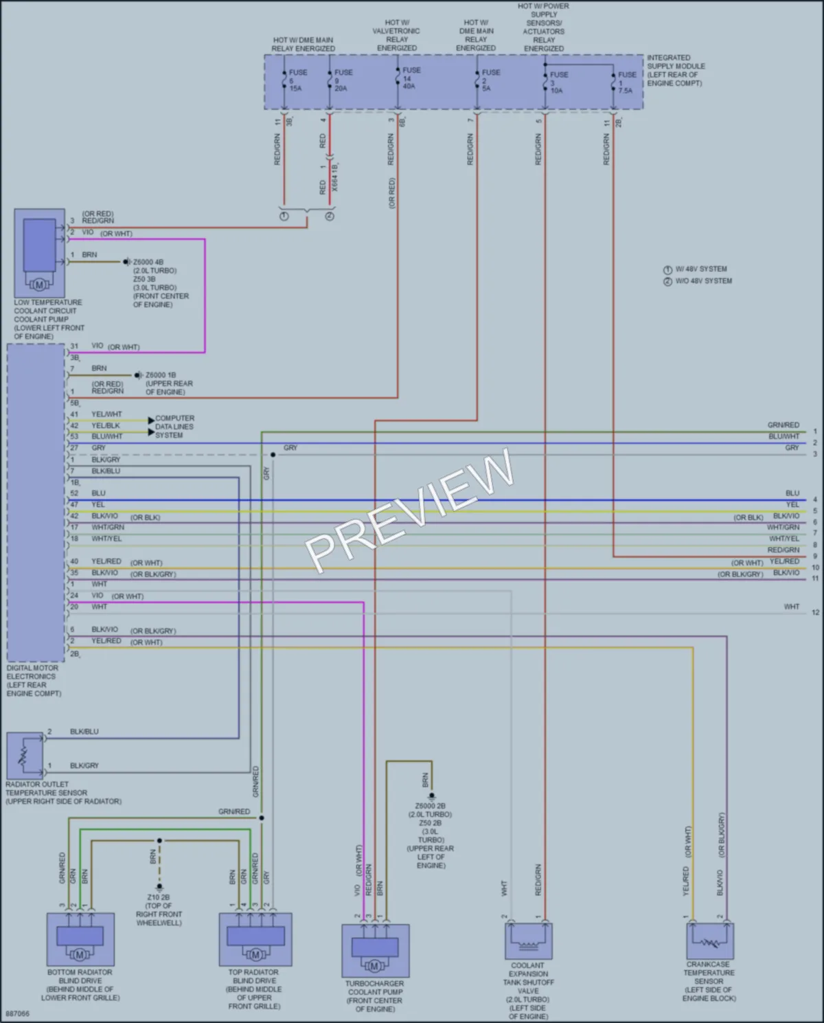 2024 BMW M2 Cooling Fan wiring diagram preview