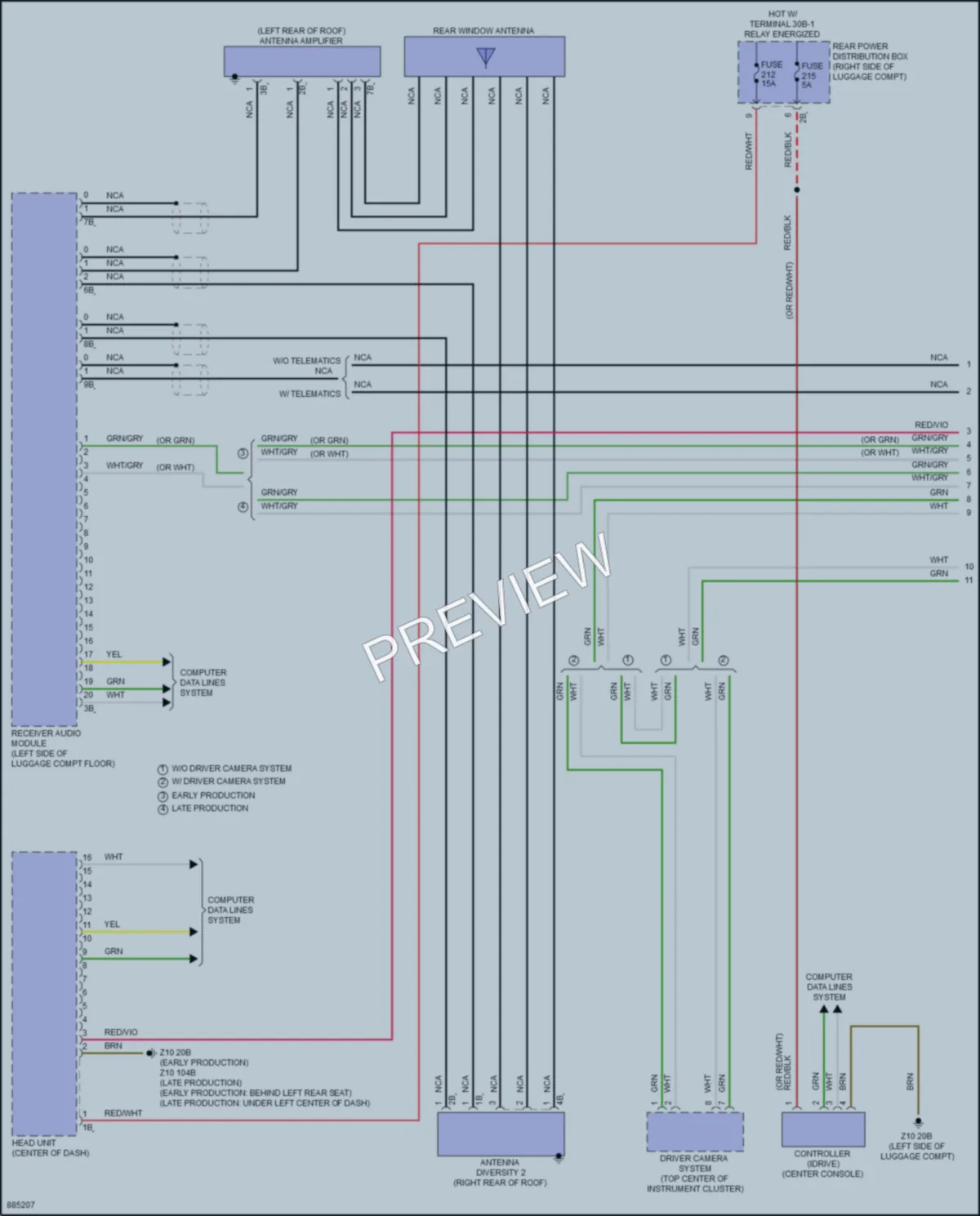 2024 BMW M2 Radio wiring diagram preview