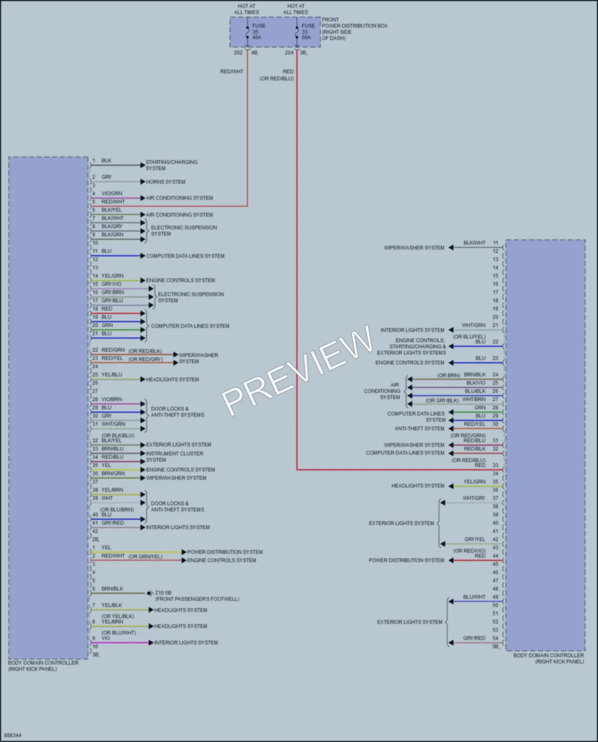 2024 BMW M235iGranCoupe Body Control Modules wiring diagram preview