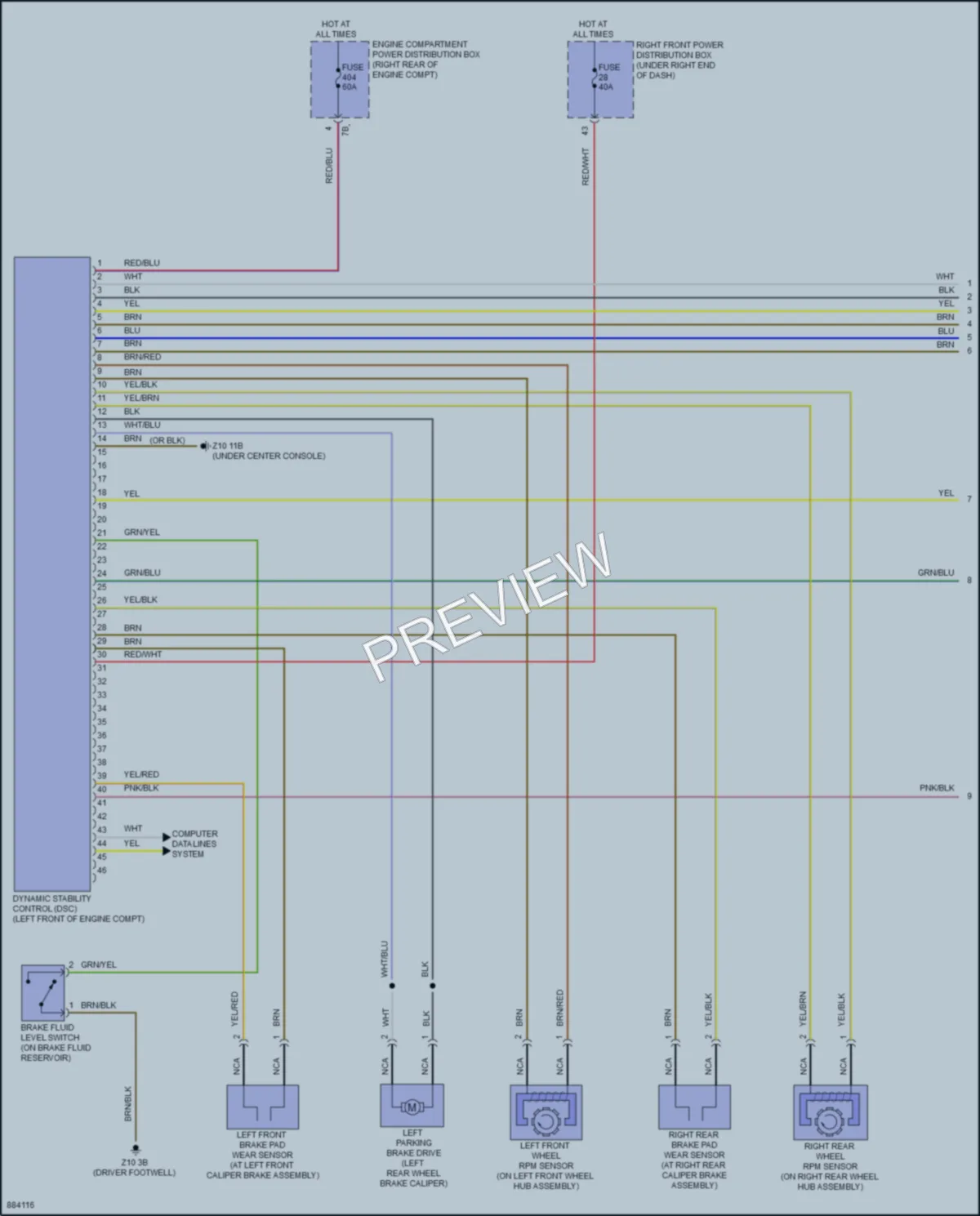 2024 BMW M240i Anti Lock Brakes wiring diagram preview