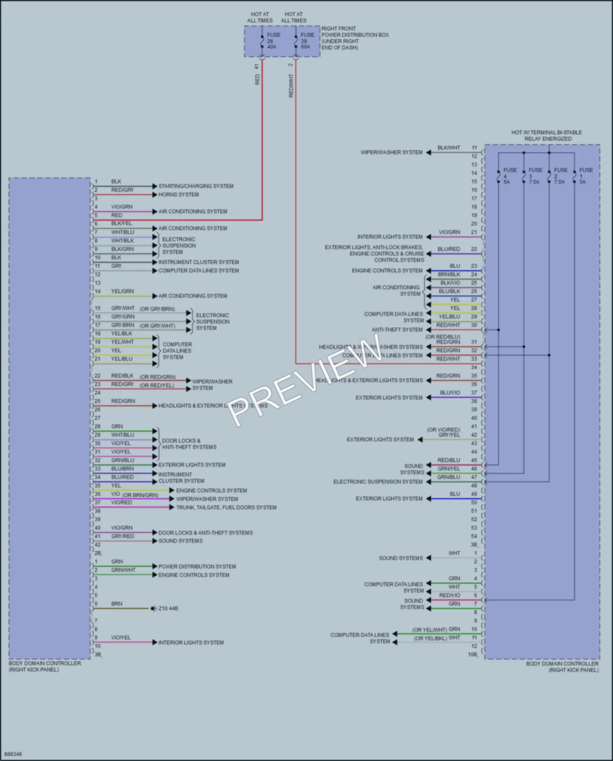 2024 BMW M240i Body Control Modules wiring diagram preview