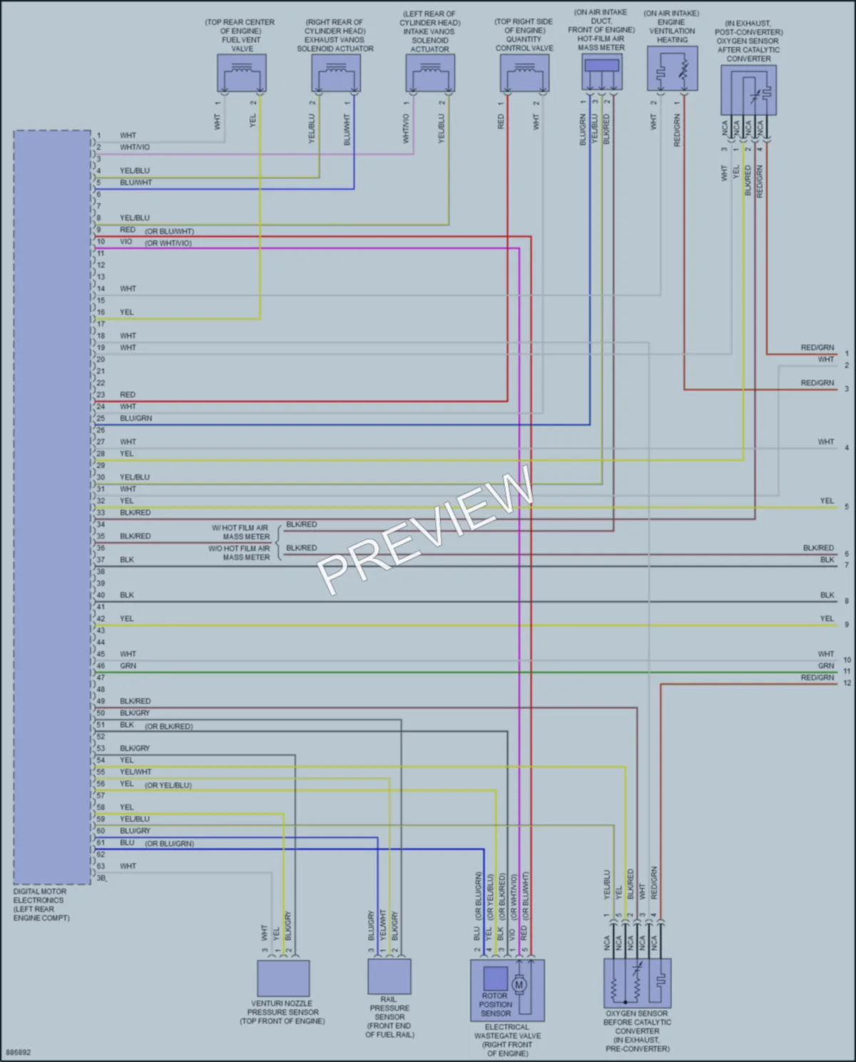 2024 BMW M240i Engine Performance wiring diagram preview