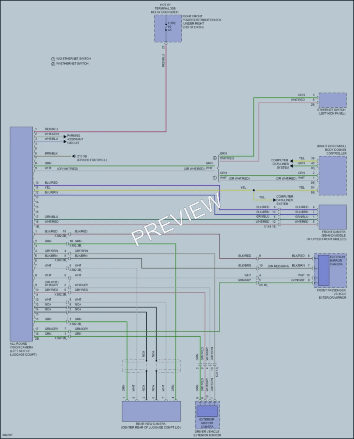 2024 BMW M240i Navigation wiring diagram preview