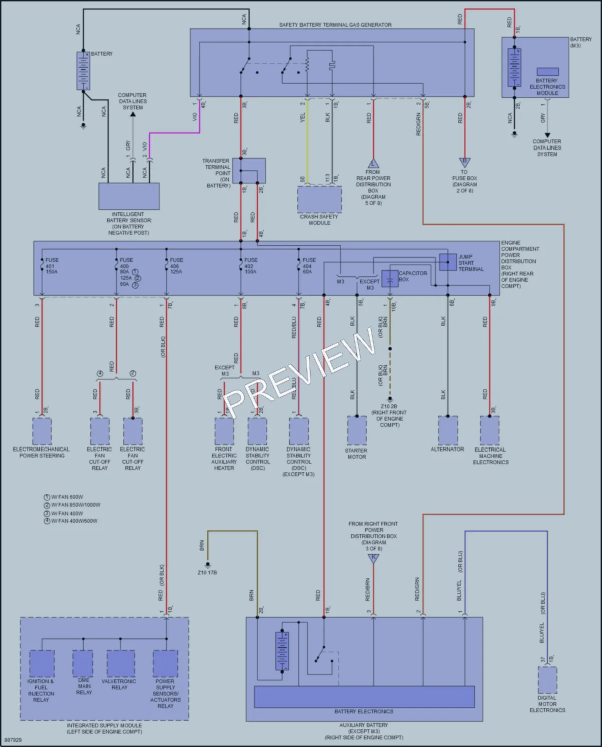 2024 BMW M340i Power Distribution wiring diagram preview