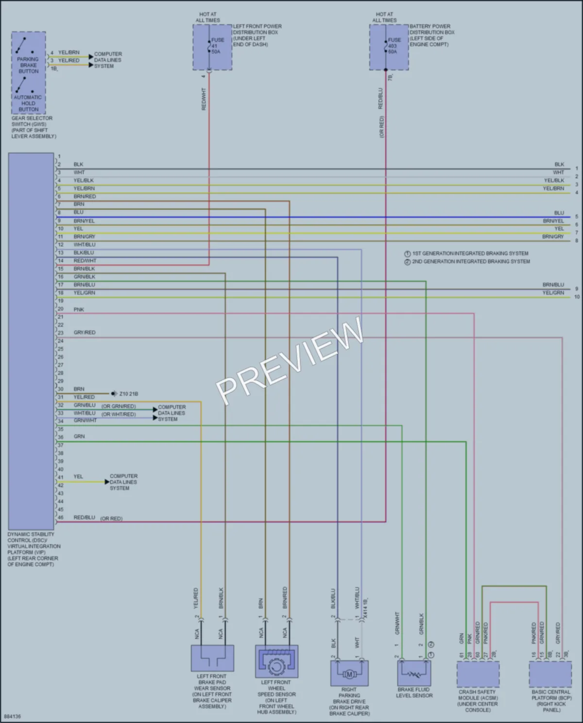 2024 BMW X1SAV Anti Lock Brakes wiring diagram preview