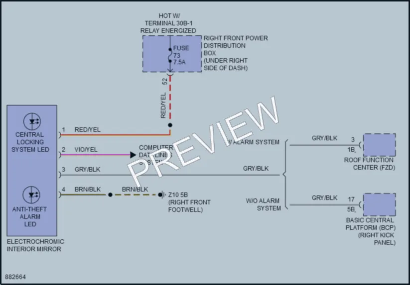 2024 BMW X1SAV Power Mirrors wiring diagram preview