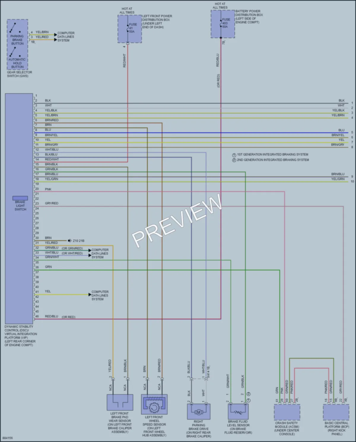 2024 BMW X2 Anti Lock Brakes wiring diagram preview