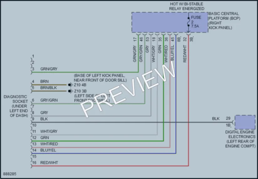 2024 BMW X2 Computer Data Lines wiring diagram preview