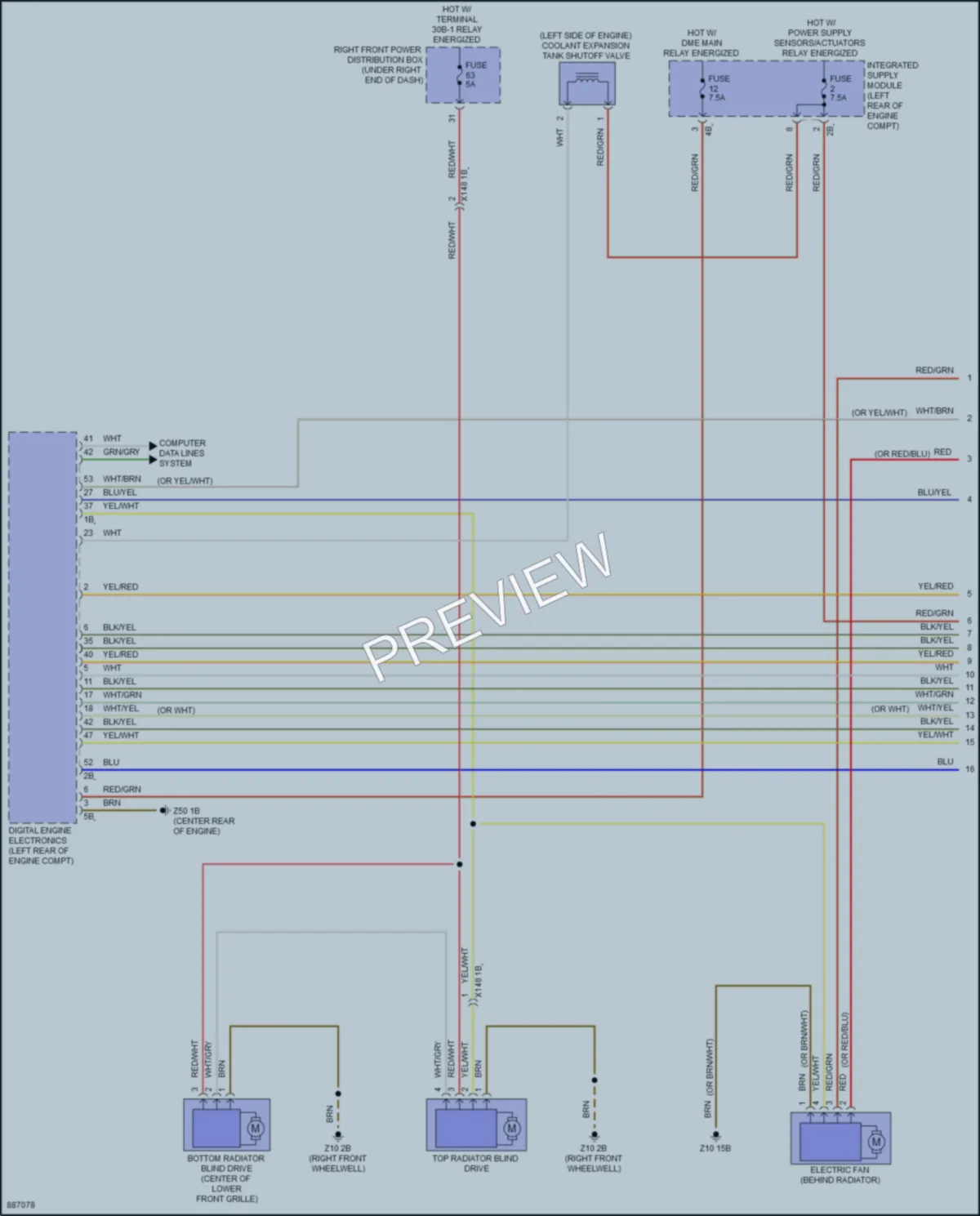 2024 BMW X2 Cooling Fan wiring diagram preview
