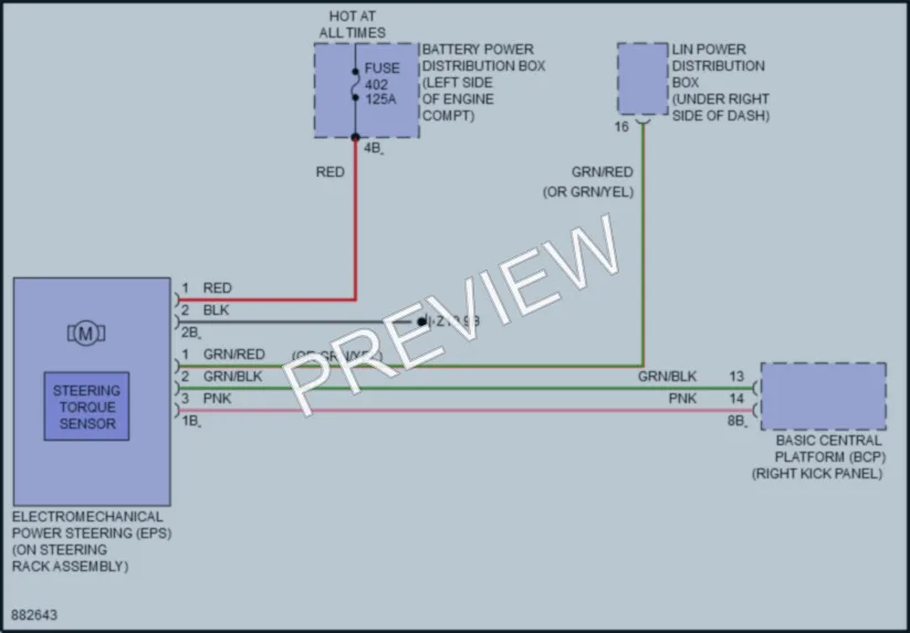 2024 BMW X2 Electronic Power Steering wiring diagram preview