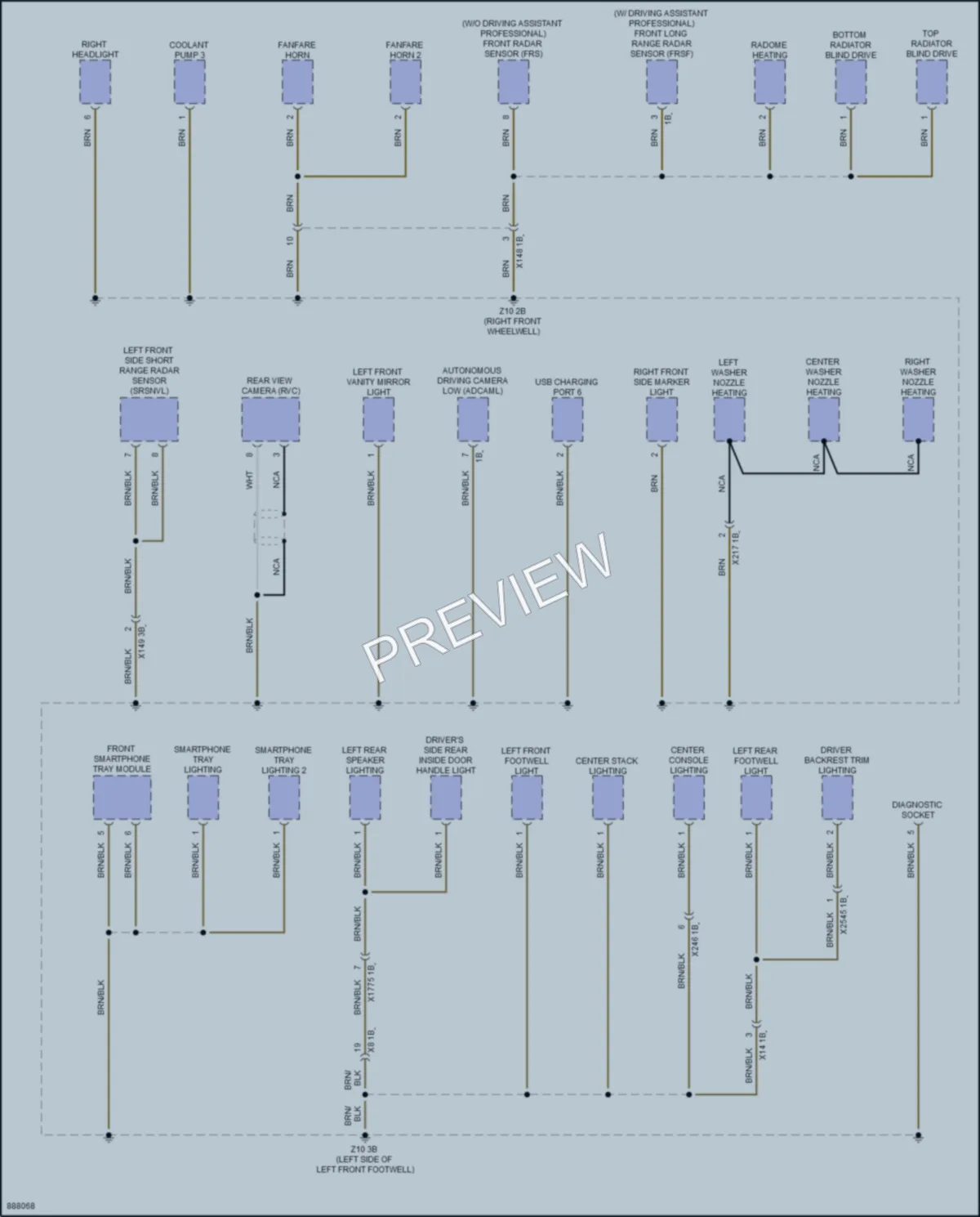 2024 BMW X2 Ground Distribution wiring diagram preview