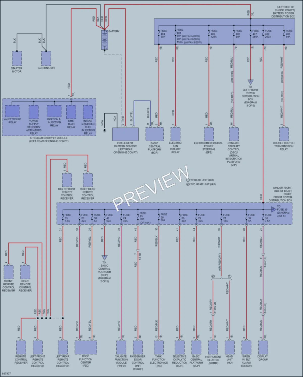 2024 BMW X2 Power Distribution wiring diagram preview