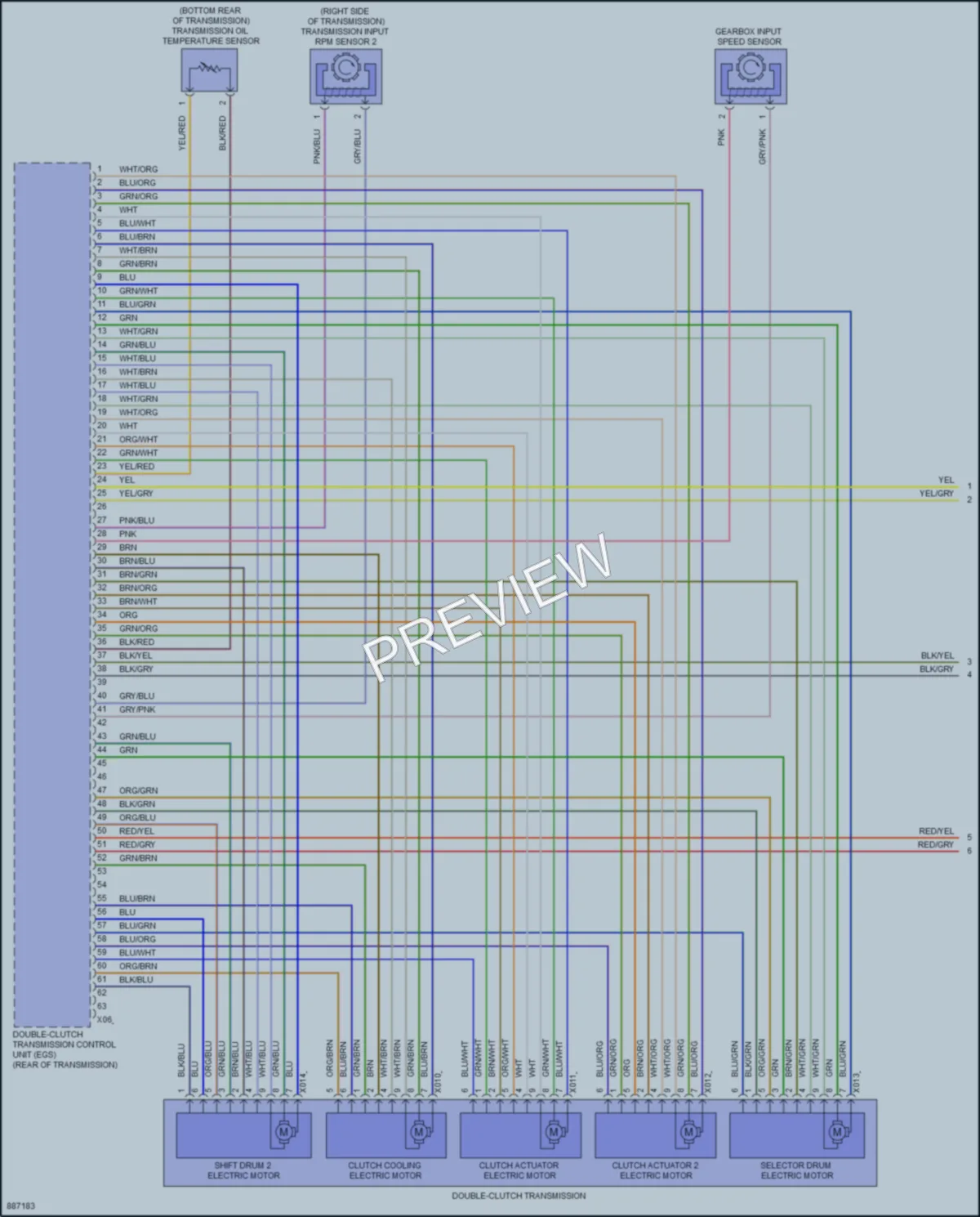 2024 BMW X2 Transmission wiring diagram preview