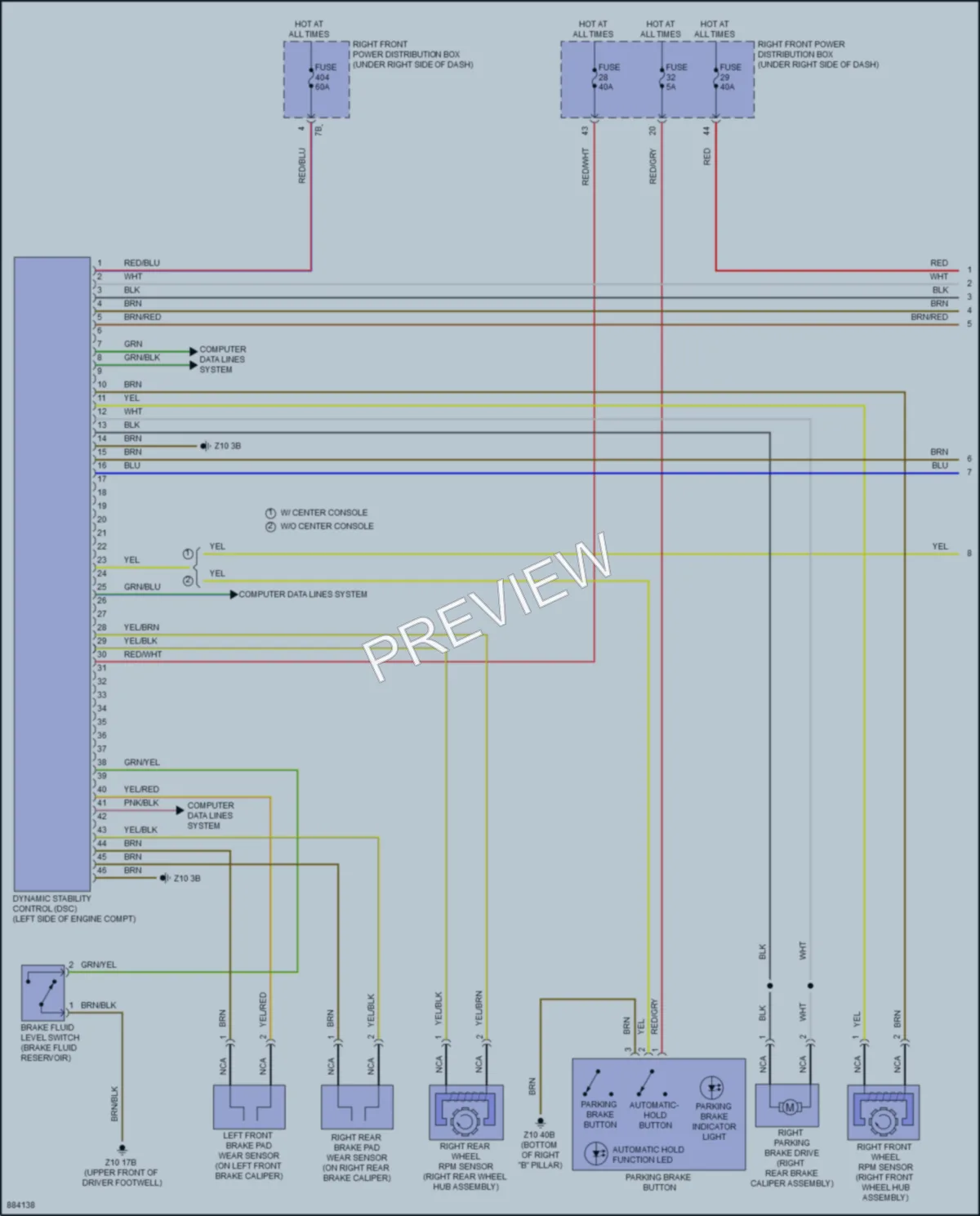 2024 BMW X3 Anti Lock Brakes wiring diagram preview