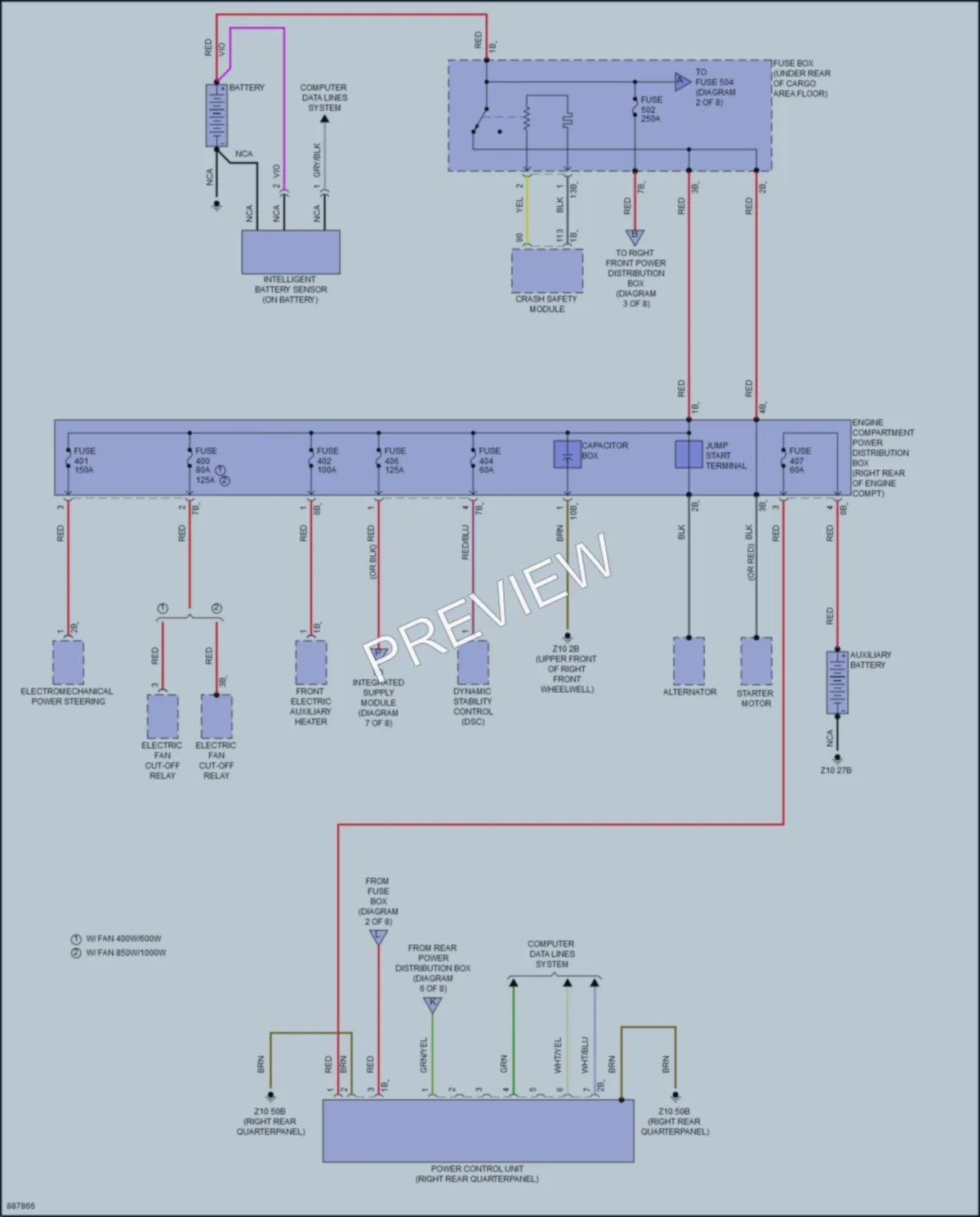 2024 BMW X3 Power Distribution wiring diagram preview