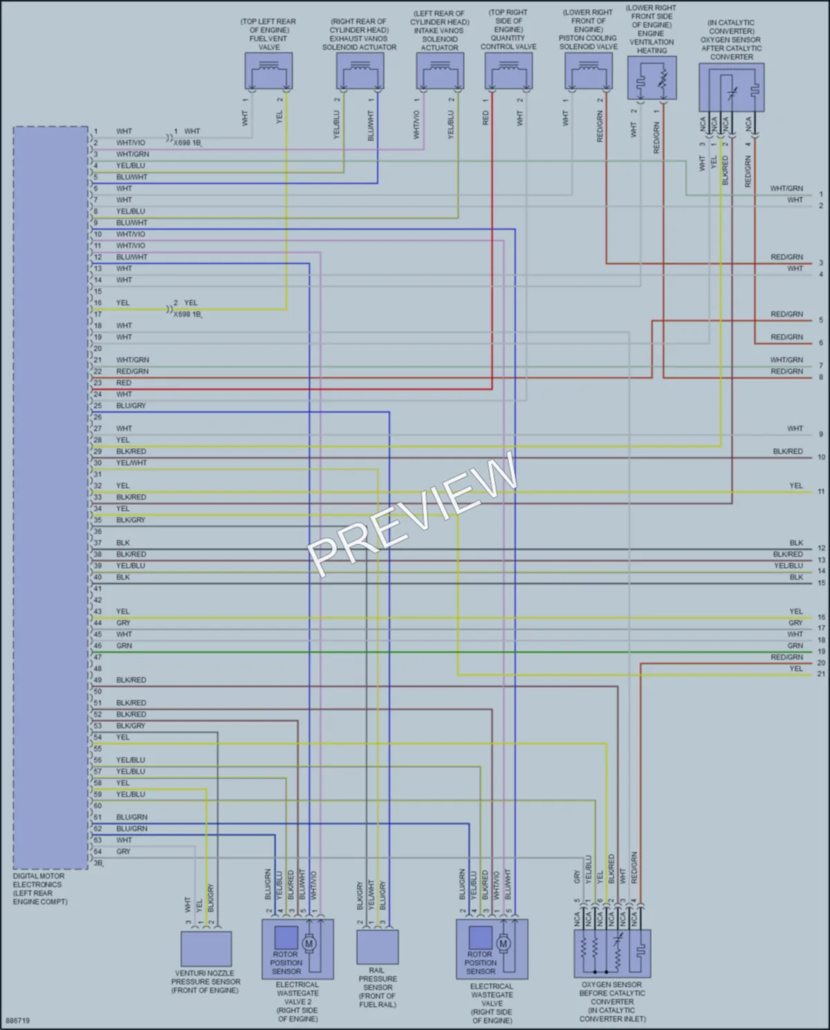 2024 BMW X3M Engine Performance wiring diagram preview