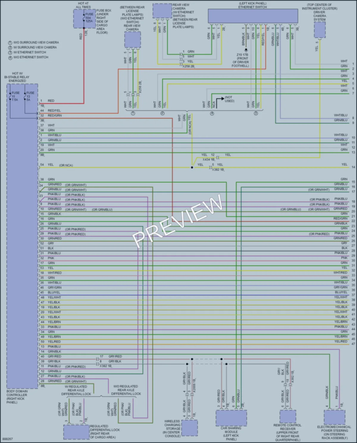 2024 BMW X4 Computer Data Lines wiring diagram preview