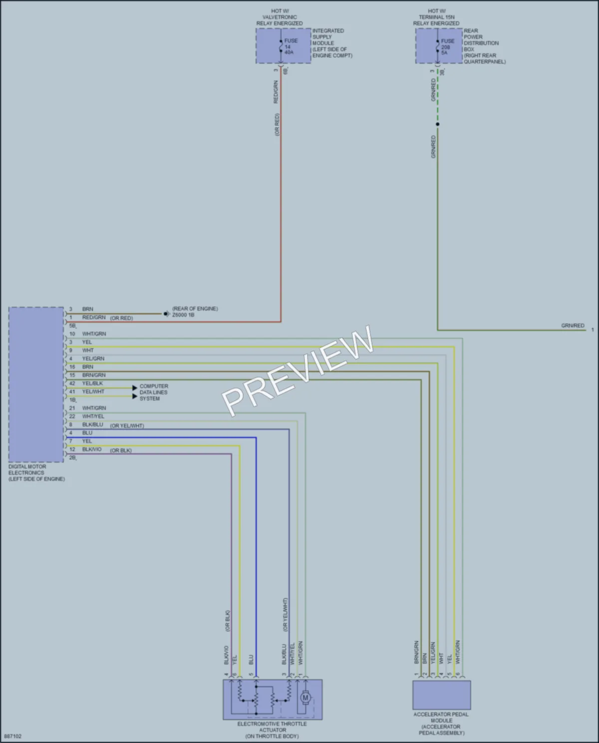 2024 BMW X4 Cruise Control wiring diagram preview