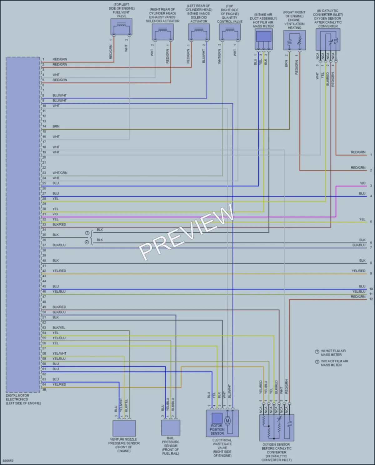 2024 BMW X4 Engine Performance wiring diagram preview